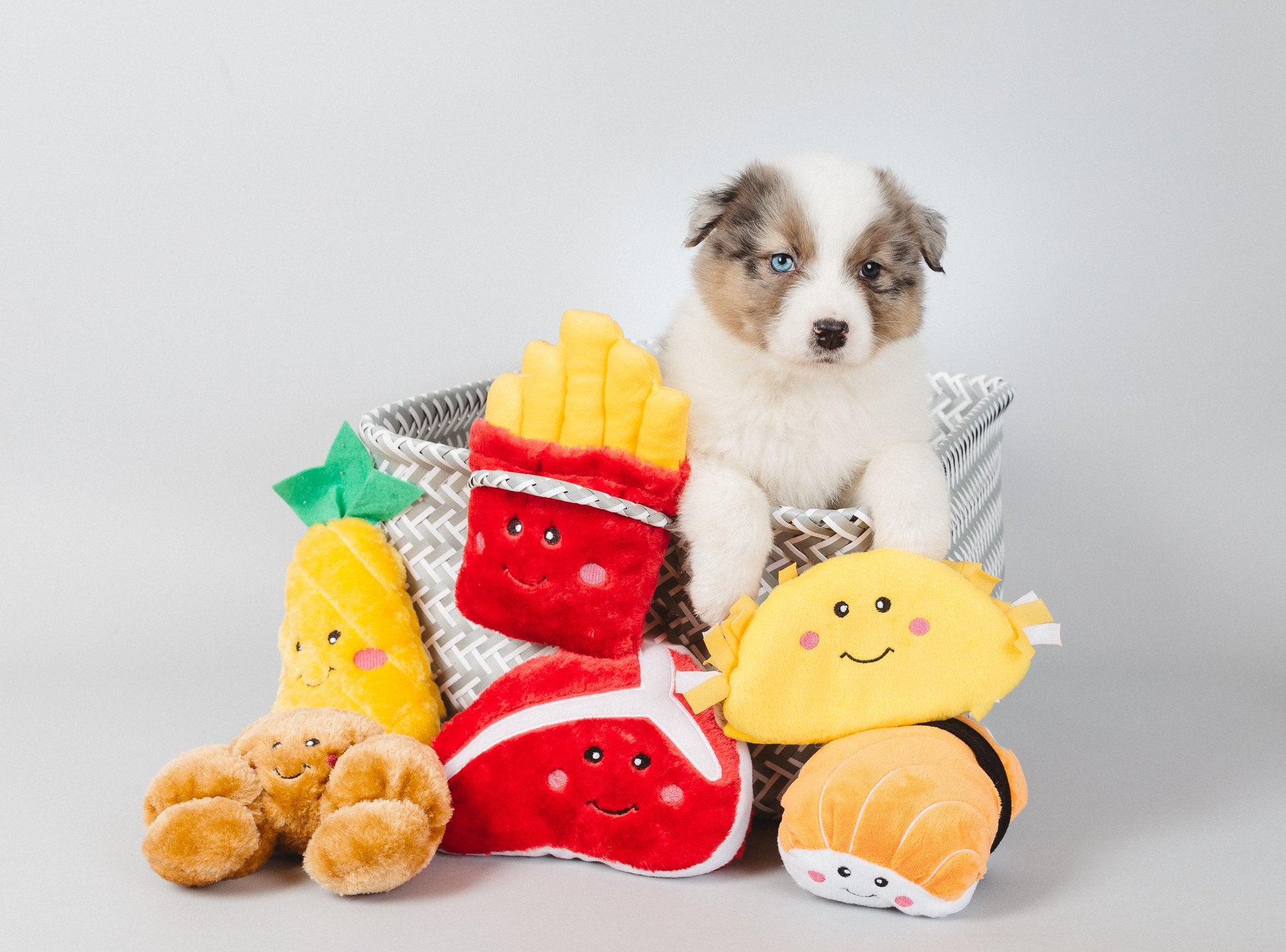 Zippy Paws NomNomz Taco Squeak and Plush Dog Toy  