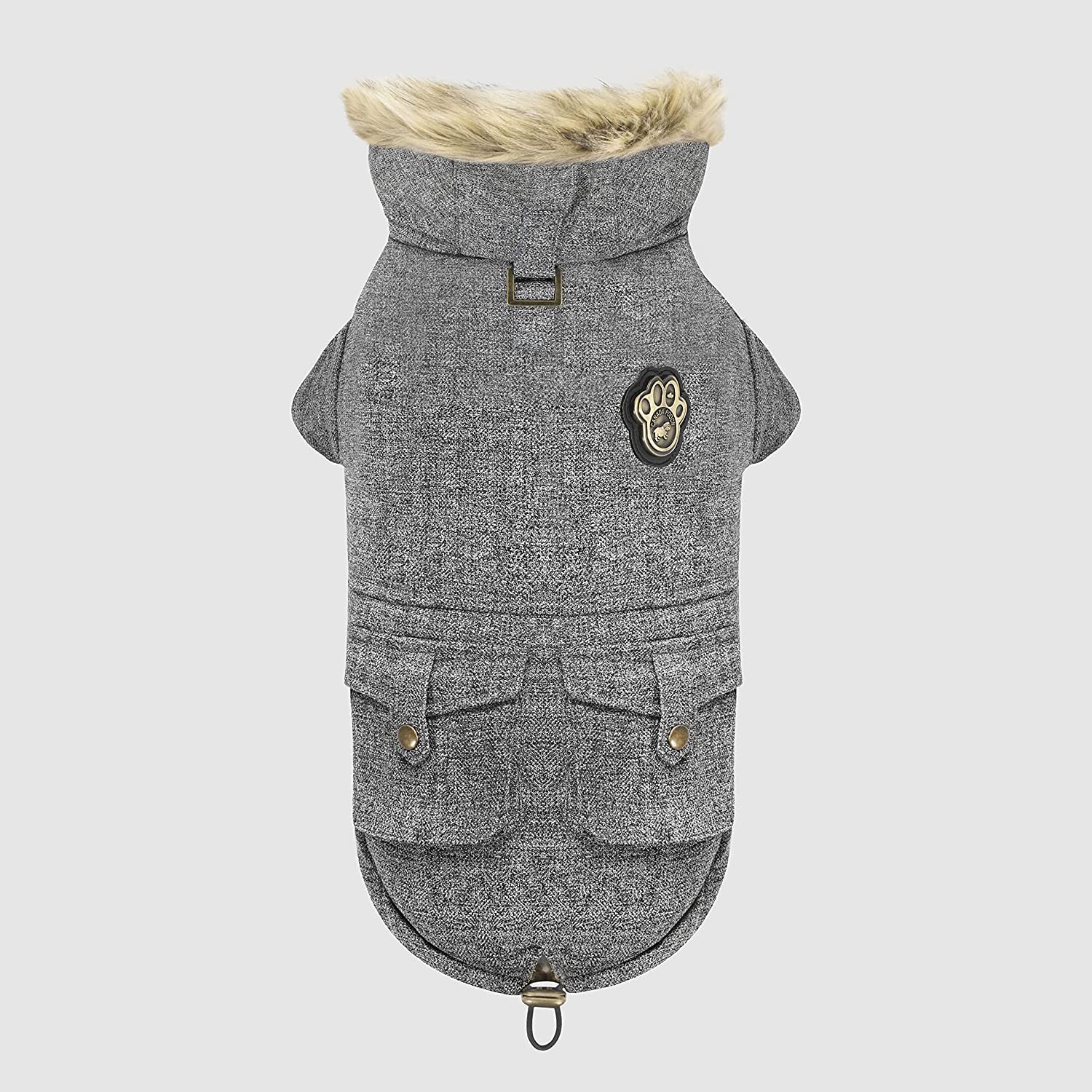 Canada Pooch Alaskan Army Salt and Pepper Dog Parka Jacket