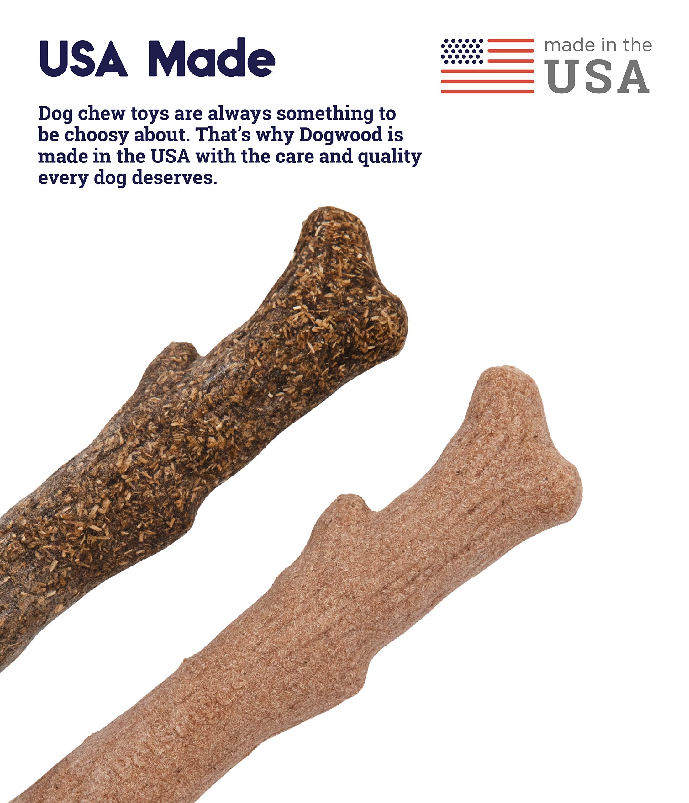 Petstages Dogwood Real Wood Blended Calming Chew Stick Dog Toy - Medium - 2 Pack  