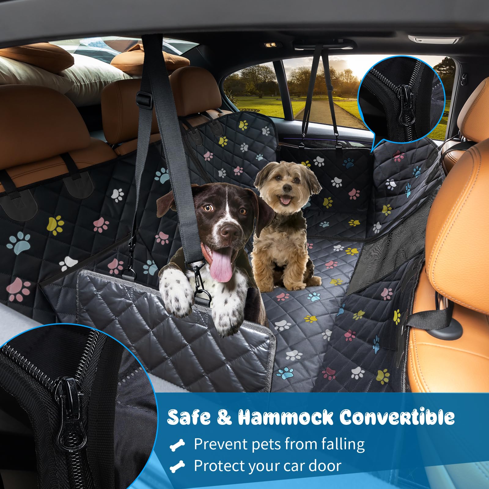 Kong 2-in-1 Car Bench Pet Seat Cover and Hammock  