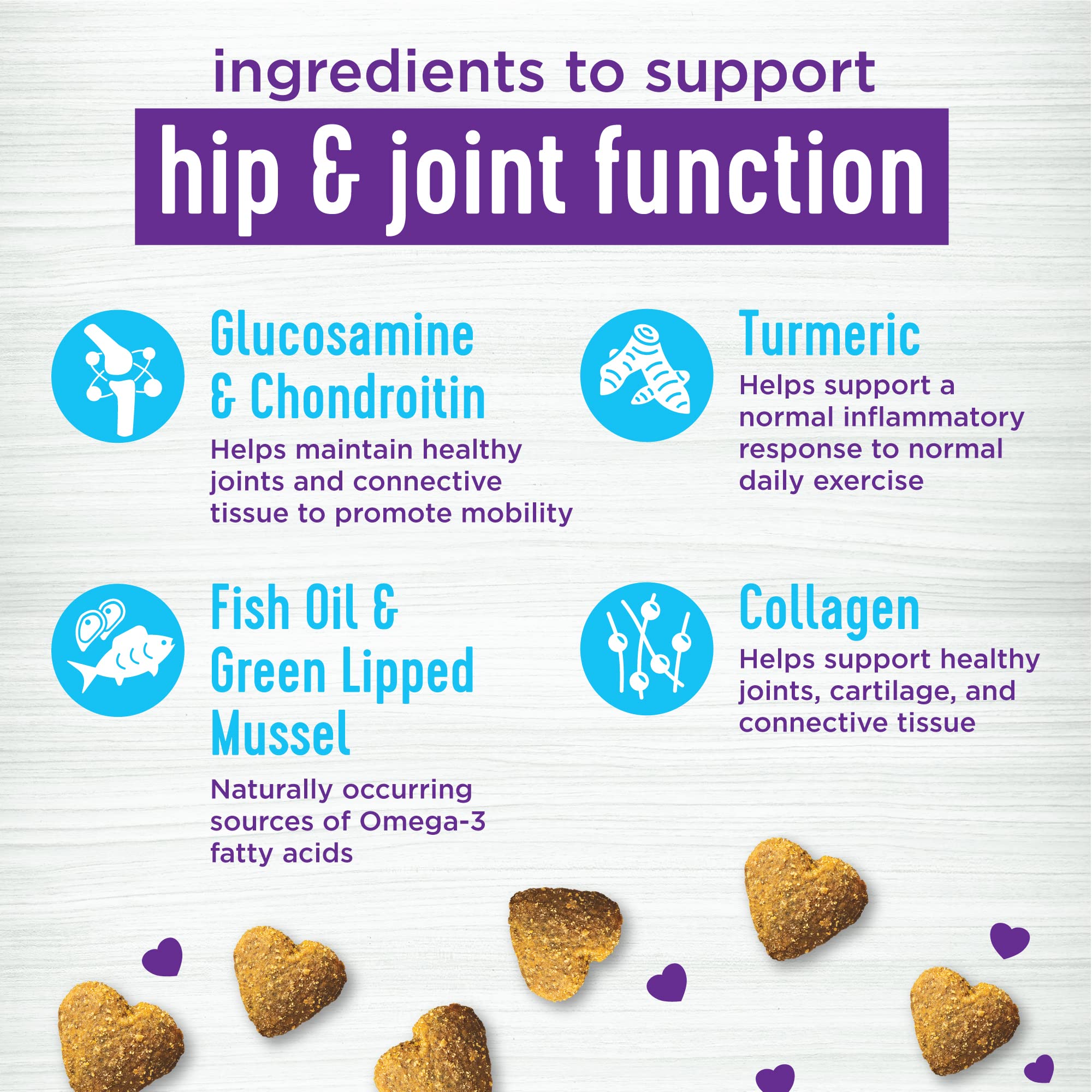 Wellness Move Hip and Joint Grilled Chicken Flavor Soft Chew Dog Supplements - 45 Count  