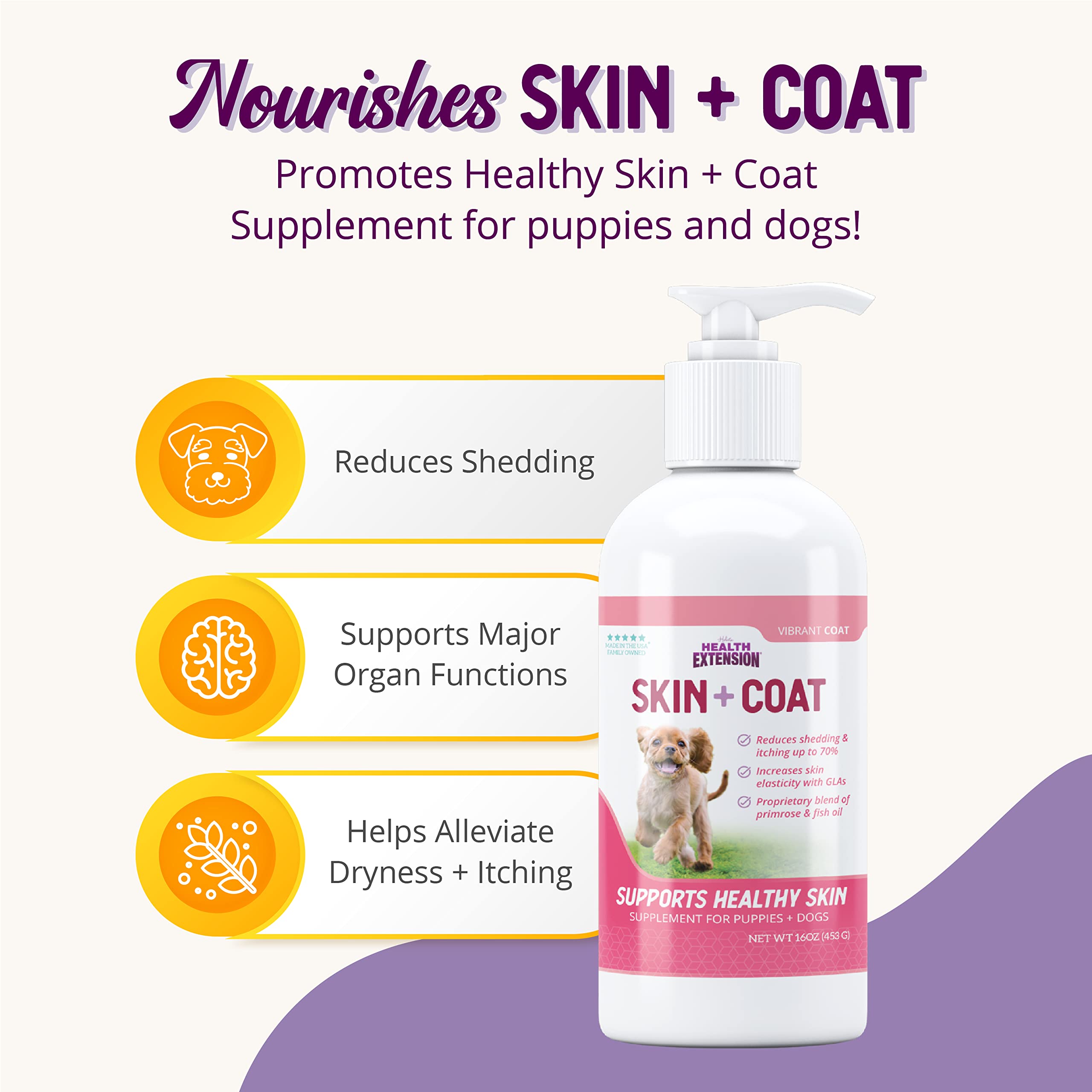 Health Extension Skin and Coat Dog Conditioner - 1 Quart  