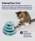 Petstages Chase Meowtain 4-Tiered Ball Roling Track Interactive Puzzle Cat Toy  