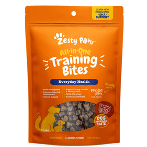 Zesty Paws All-in-1 Everyday Health Training Bites Peanut Butter Flavor Omega-3 Soft an...