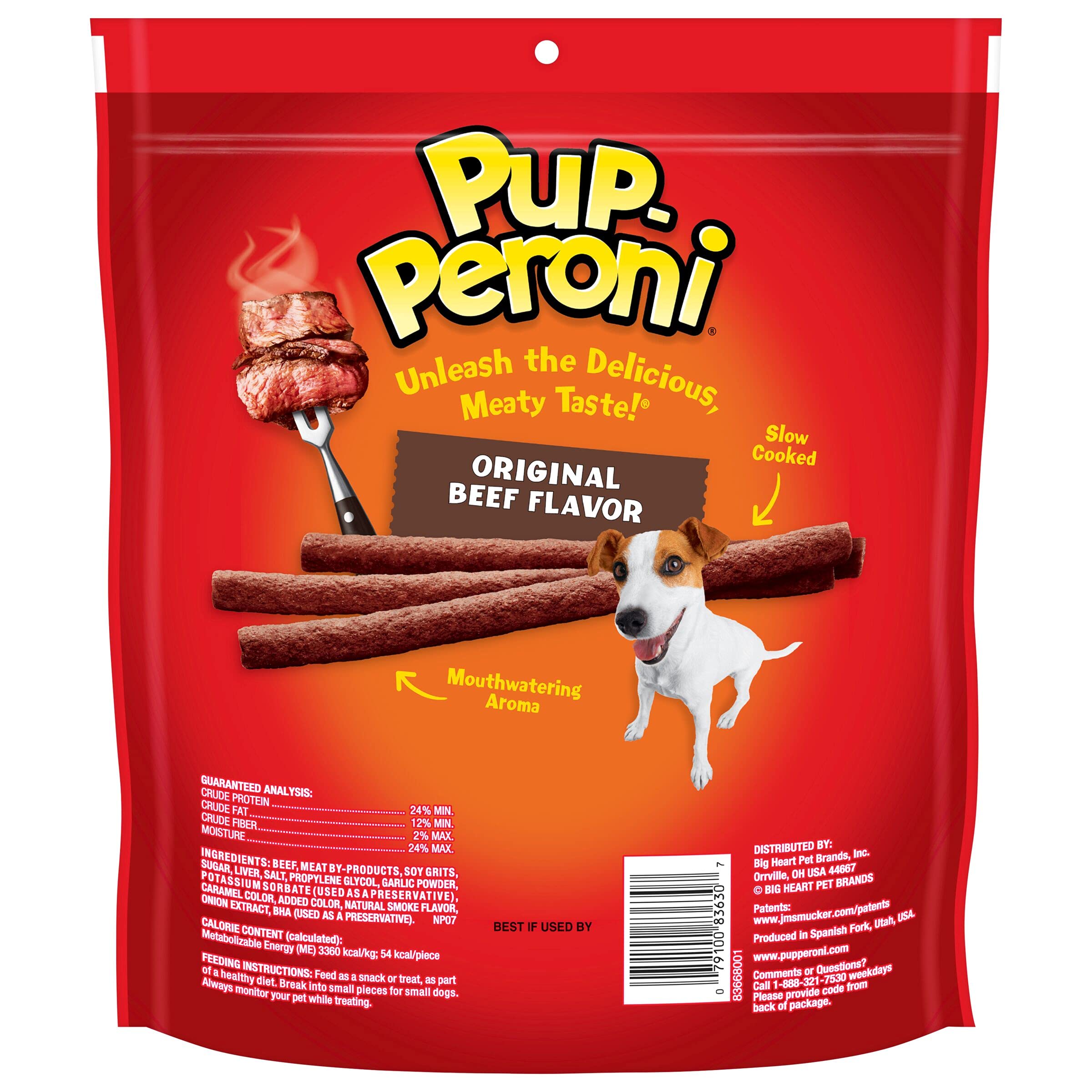 Pup-Peroni Original Beef Flavored Soft and Chewy Dog Treats - 5.6 Oz - Case of 8  