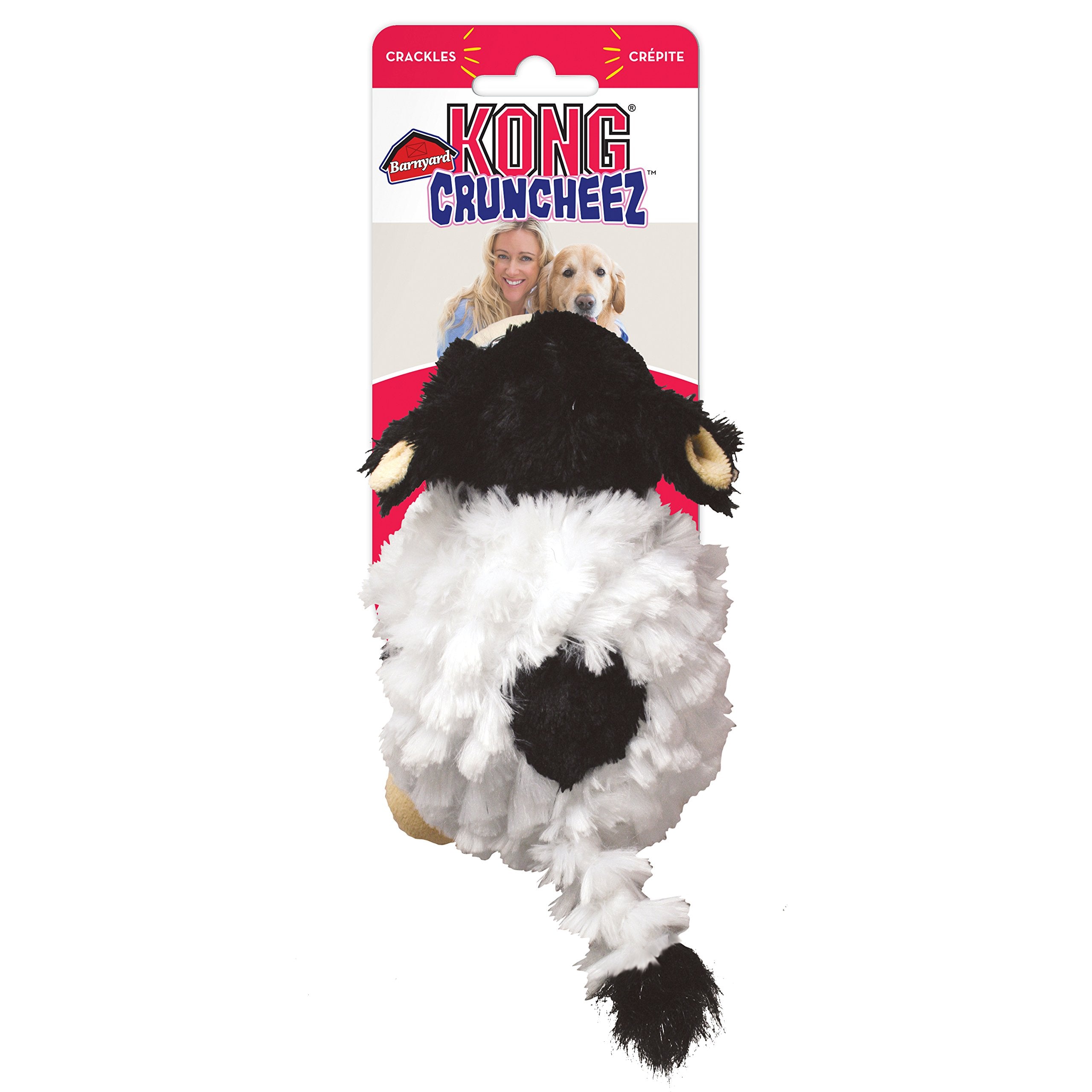 Kong Barnyard Cruncheez Inner Bottle Cow Dog Toy - Large  