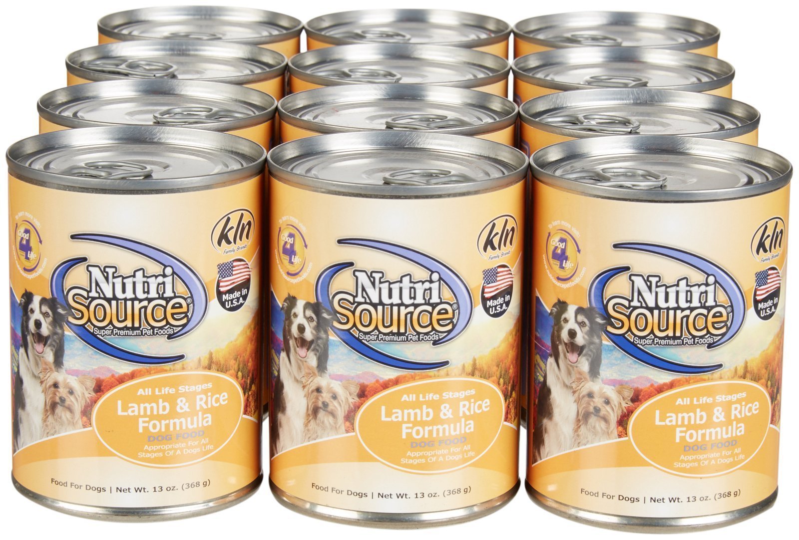 Nutrisource Lamb and Rice Canned Dog Food - 13 Oz - Case of 12  