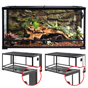 Zoo Med Laboratories Low Body Scorpion Flat Terrarium Tank with Aliminum Screen Cover -...