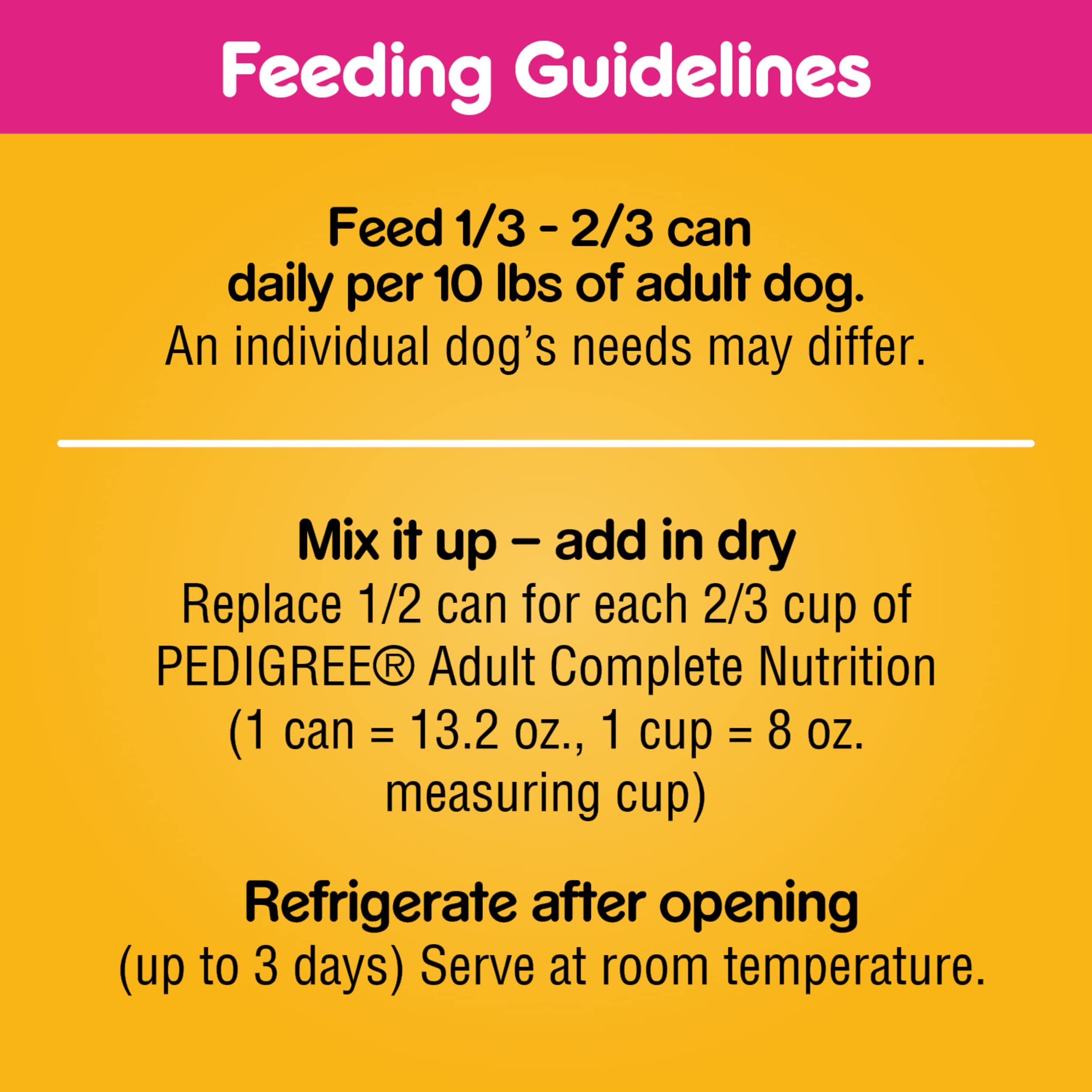 Pedigree Chopped Ground Dinner Beef Canned Dog Food - 13.2 Oz - Case of 12  