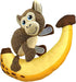 Kong Pull-A-Partz Pals Monkey Dettachable Seperating 2-Piece Squeak and Plush Dog Toy - Medium