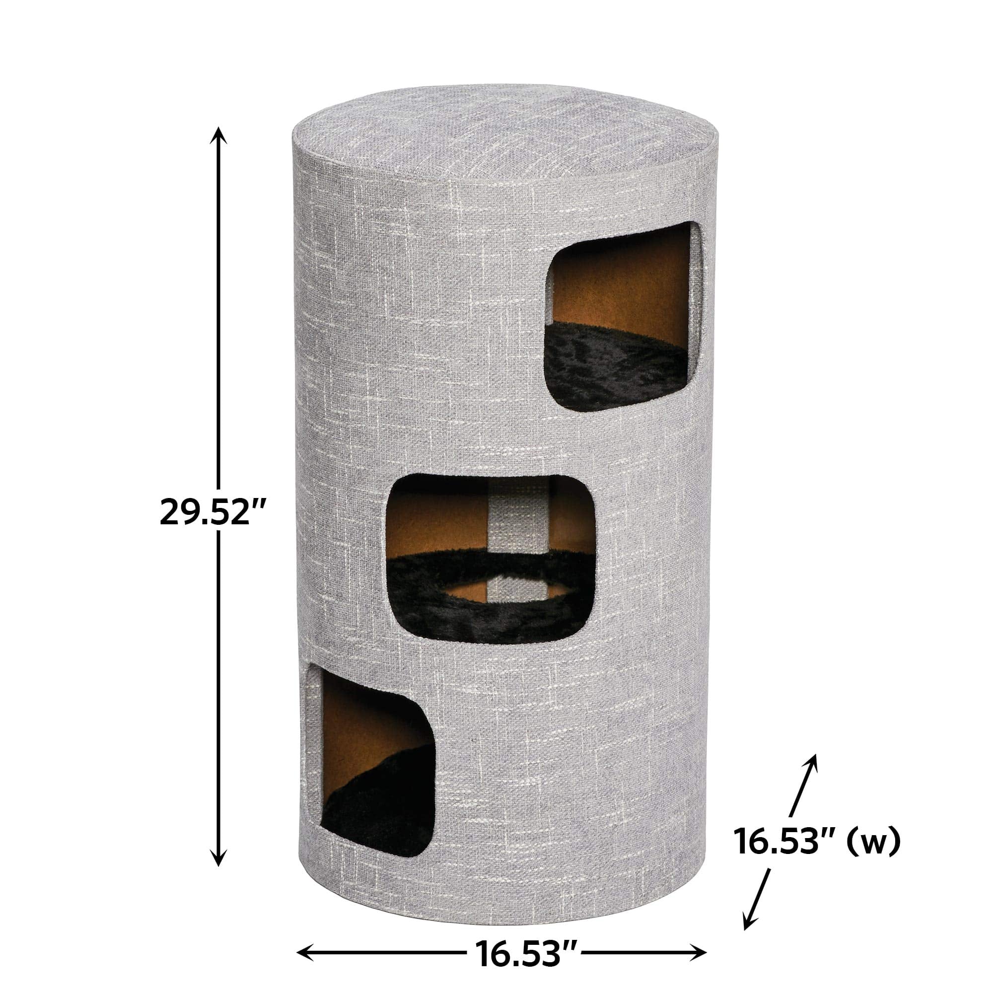 Midwest Homes Feline Nuvo Nova 3-Story Cat Condo House - L:16.5