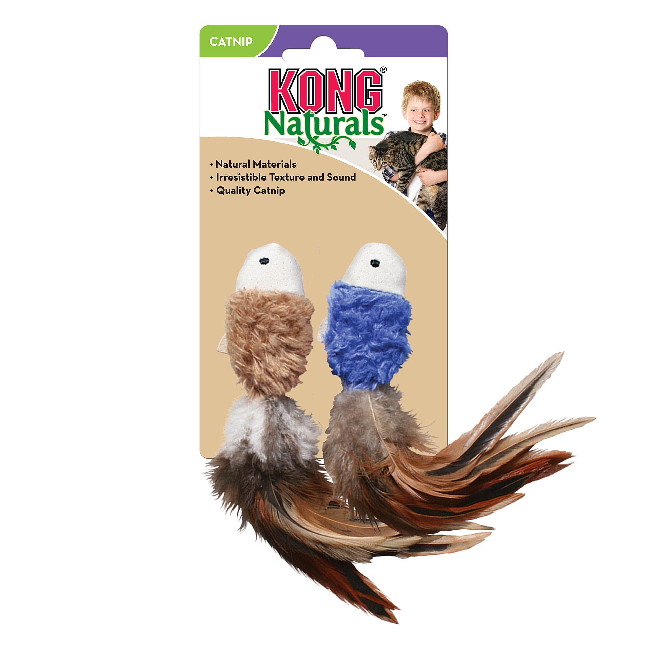 Kong Pull-a-Partz Purrito 2-in-1 Crinkle Catnip Cat Toy  