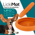 Innovative Pet Lickimat UFO Suction Grip Slow Feeding Rubber Cat and Dog Bowl - Pink  