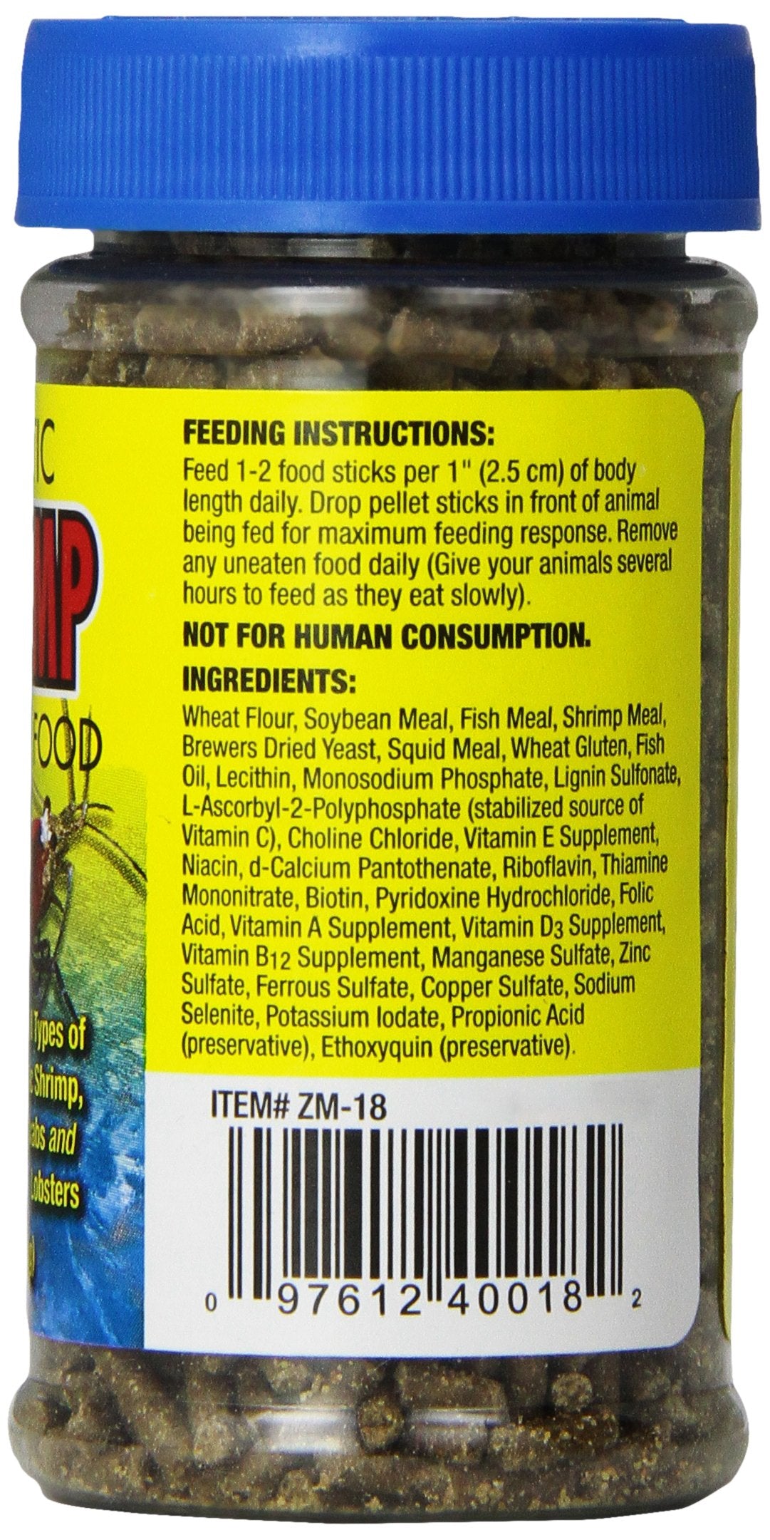 Zoo Med Laboratories Aquatic Shrimp Crab and Lobster Dry Food - 2.5 Oz  