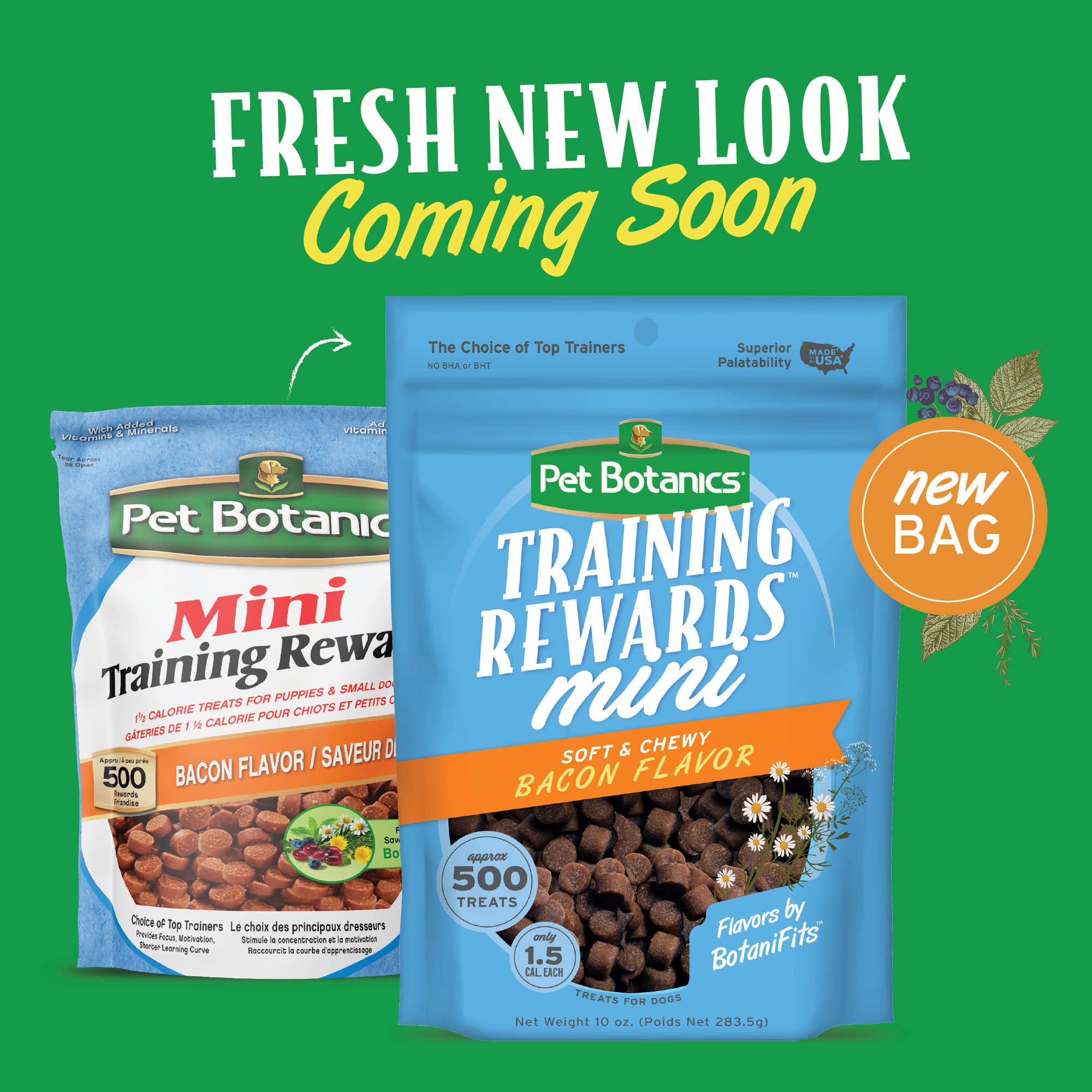 Pet Botanics Training Rewards Grain-Free Bacon Soft and Chewy Dog Treats - Mini - 4 Oz  