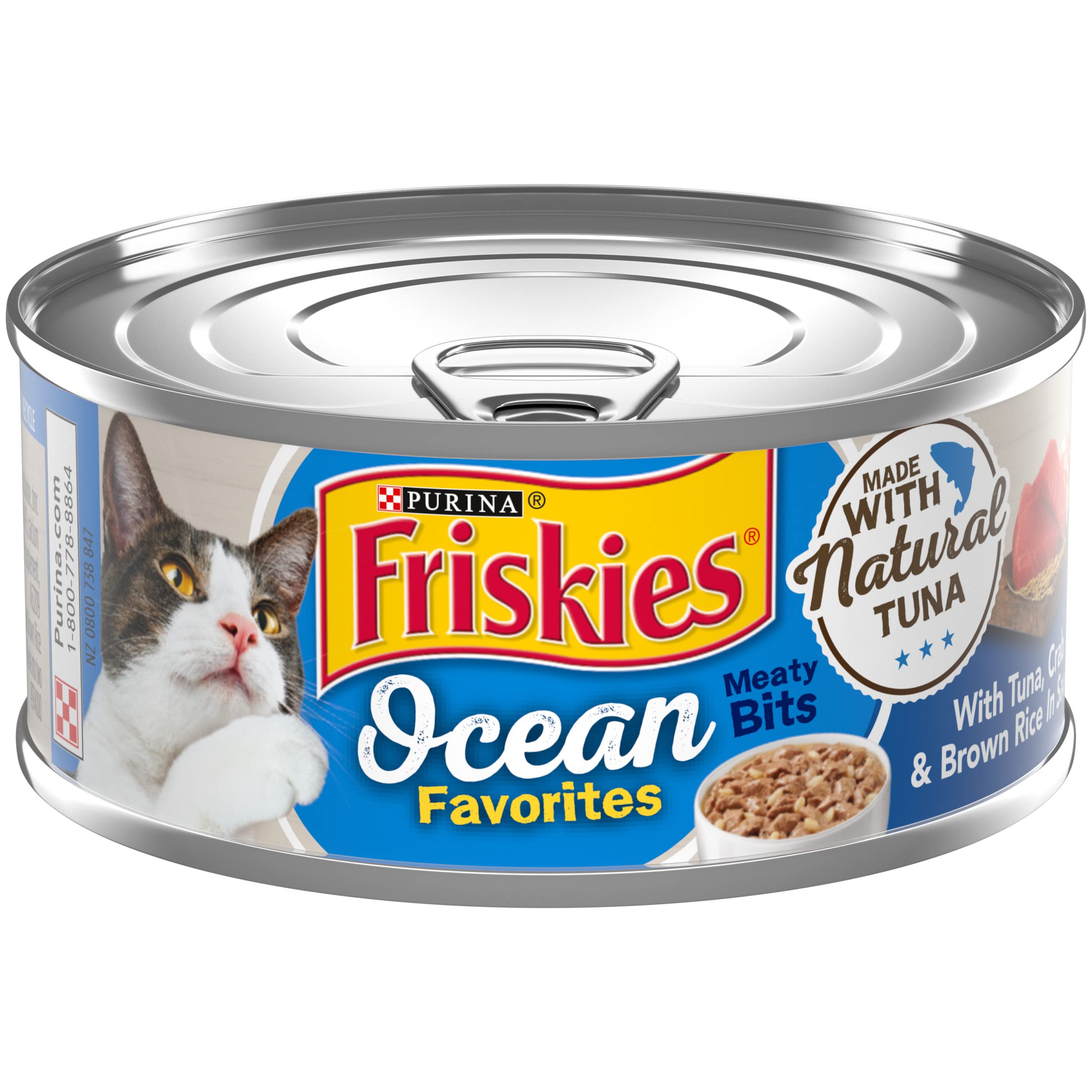 Purina Friskies Wild Haddock and Sweet Potato Canned Cat Food - 5.5 Oz - Case of 24  