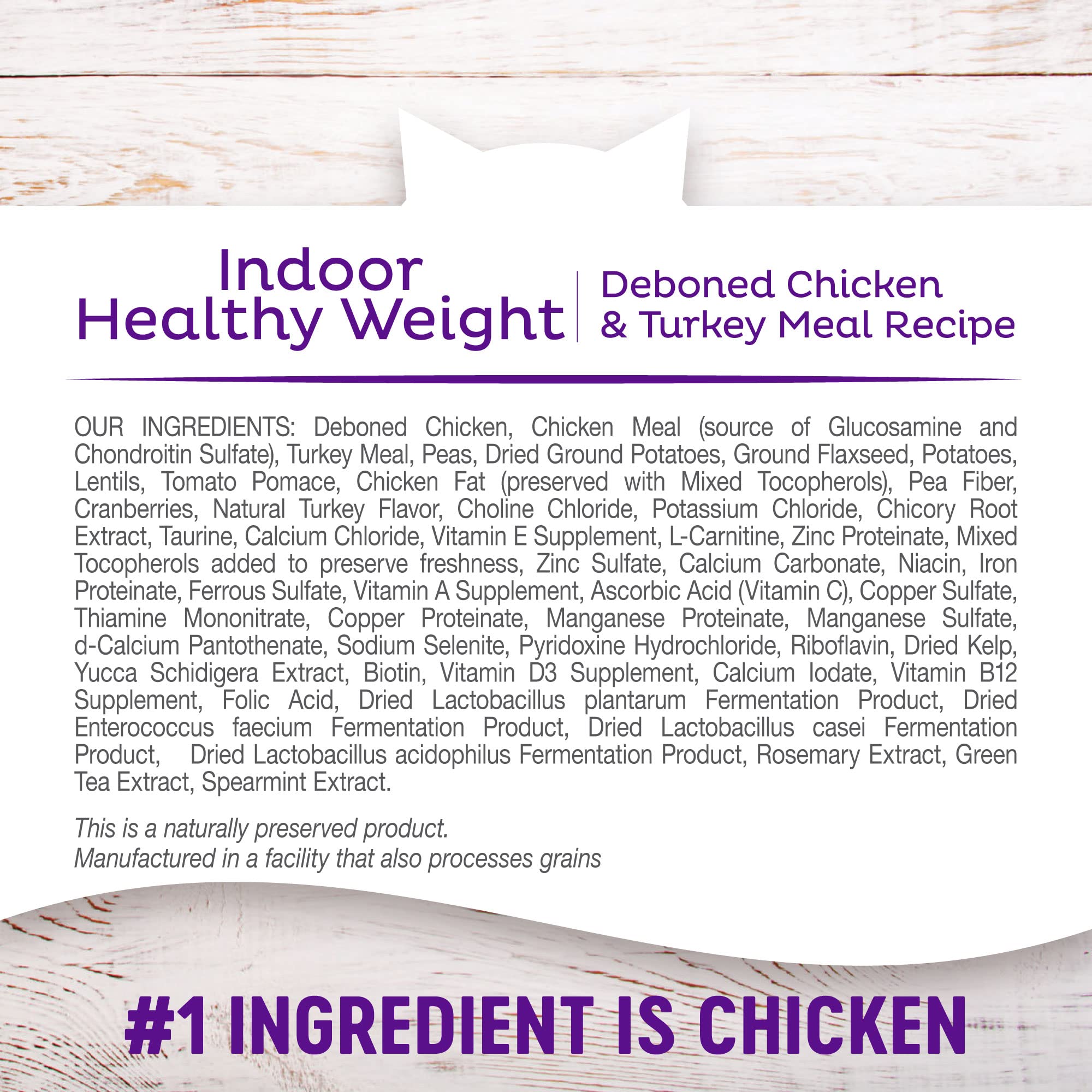 Wellness Complete Health Healthy Weight Grain-Free Chicken and Turkey Indoor Dry Cat Food - 5.5 Lbs  