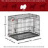 Midwest Lifestages Metal Folding Double Door Dog Crate with Divider - 24" X 18" X 21" Inches  