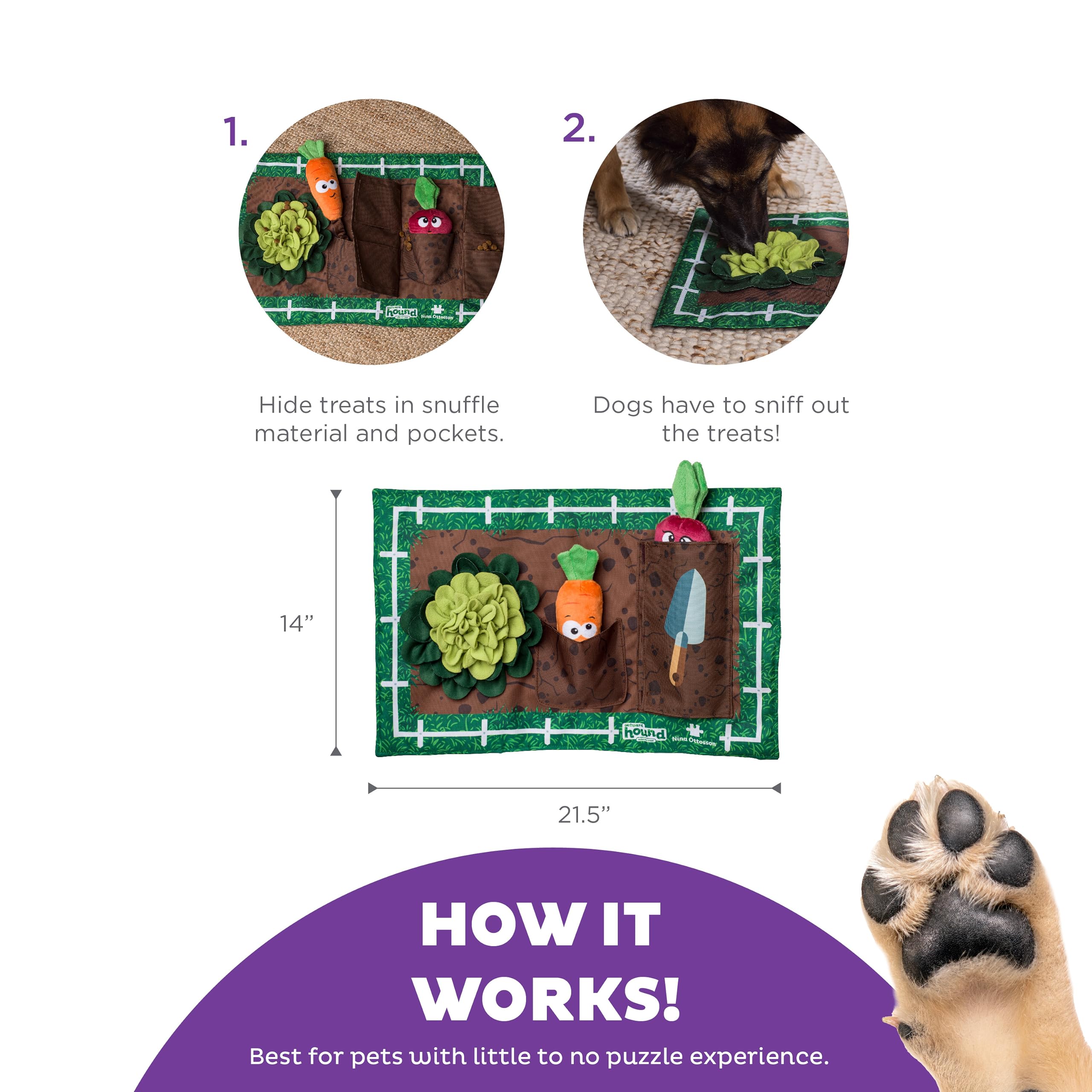 Outward Hound Activity Matz Food Food Slow-Feeding Dog Puzzle Mat  