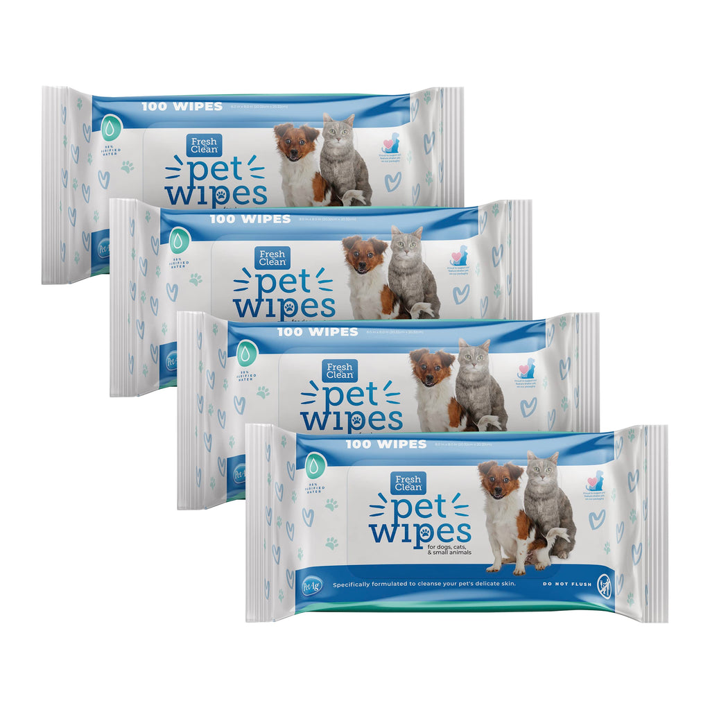 PetAg Fresh N' Clean Pet Wipes for Dogs and Cats - 100 Count  