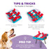 Outward Hound Nina Ottosson Interactive Treat Rewarding Brick Puzzle Feeding Dog Toy - Blue  