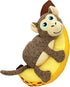 Kong Pull-A-Partz Pals Monkey Dettachable Seperating 2-Piece Squeak and Plush Dog Toy - Medium