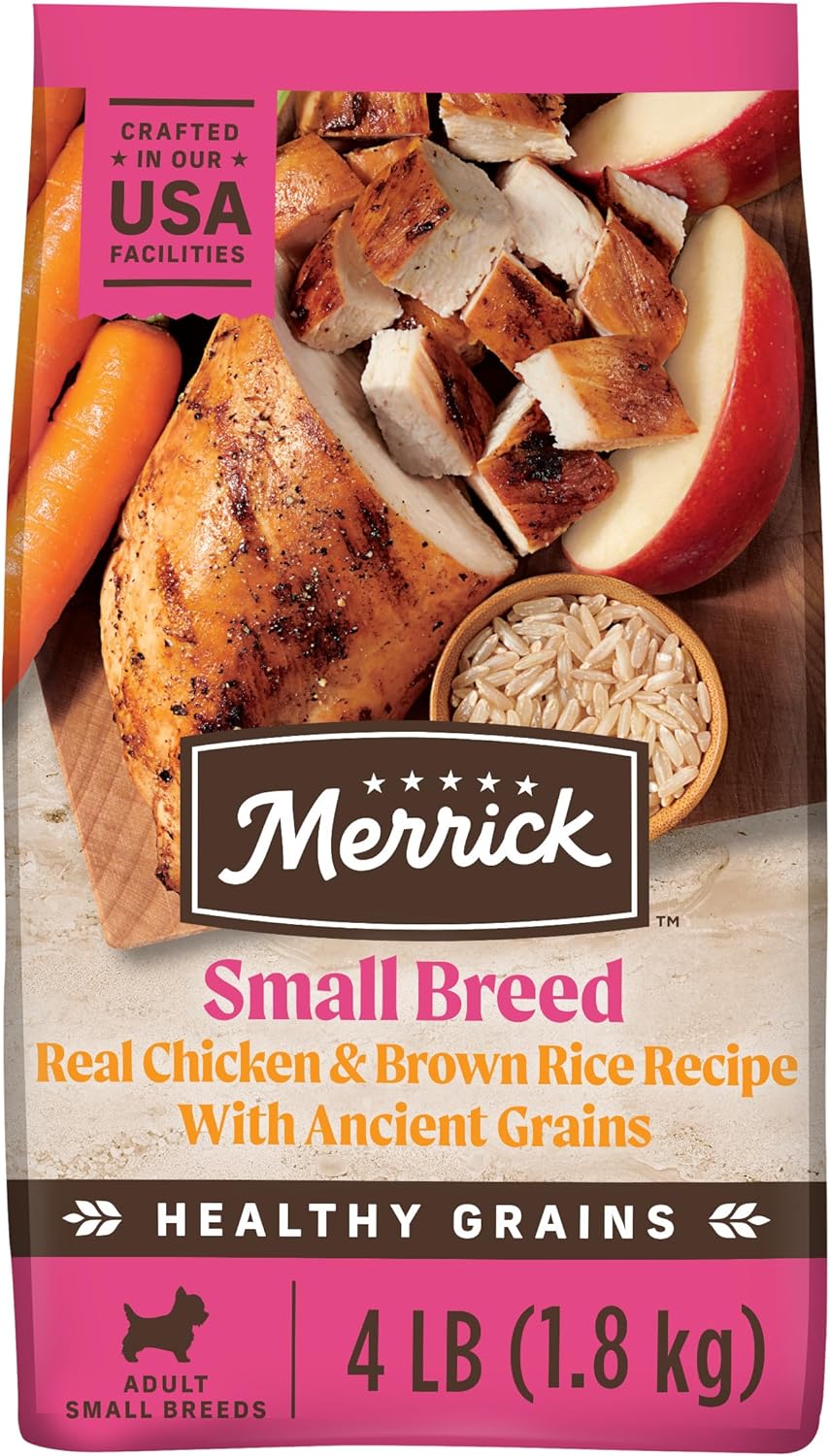 Merrick Classic Canine Small Breed Dry Dog Food with Healthy Grains - 4 lb Bag