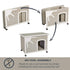 Midwest Eillo Folding Outdoor Wooden Dog House - Gray/White - Small - 21.7" X 33.6" X 25.3" Inches  