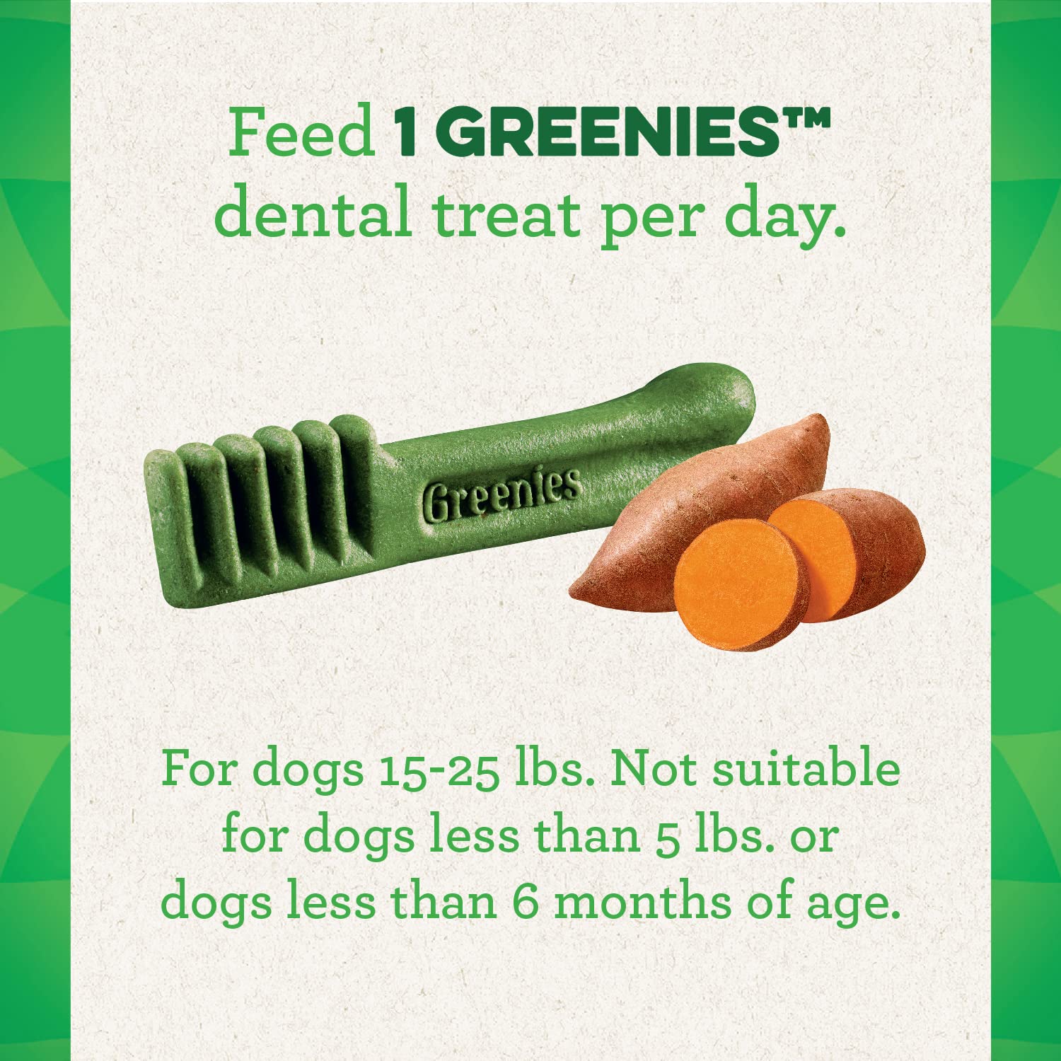 Greenies Sweet Potato Dental Bone Dog Treats - Value Pack - Petite - 36 Oz  