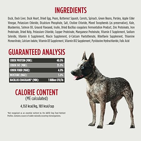 Nulo Grain-Free Freeze-Dried Raw Duck with Pears Complete and Balanced Dry Dog Food