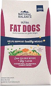 Natural Balance Original Ultra Fat Dogs Low-Calorie Chicken Salmon and Barley Adult Dry Dog Food 24 Pounds