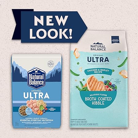 Natural Balance Original Ultra Ultra Chicken and Barley Broth Coated Dry Dog Food - 4 Lbs
