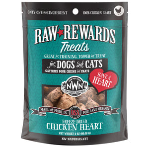 BRAVO! Bonus Bites Freeze-Dried Chicken Hearts Dog Treats - 3 Oz