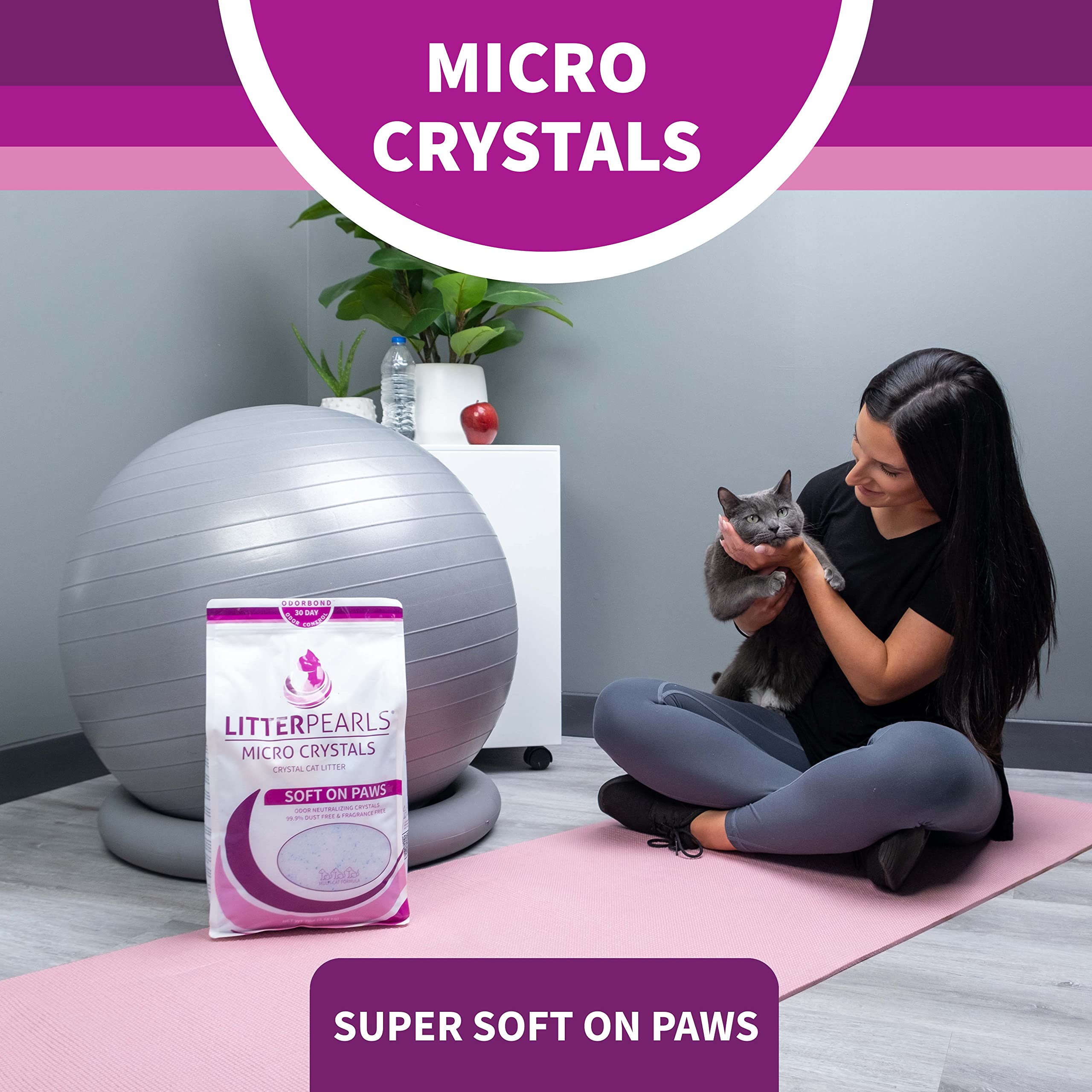 Litter Pearls Micro Fresh Scented Crystal Cat Litter - 7 Lbs  