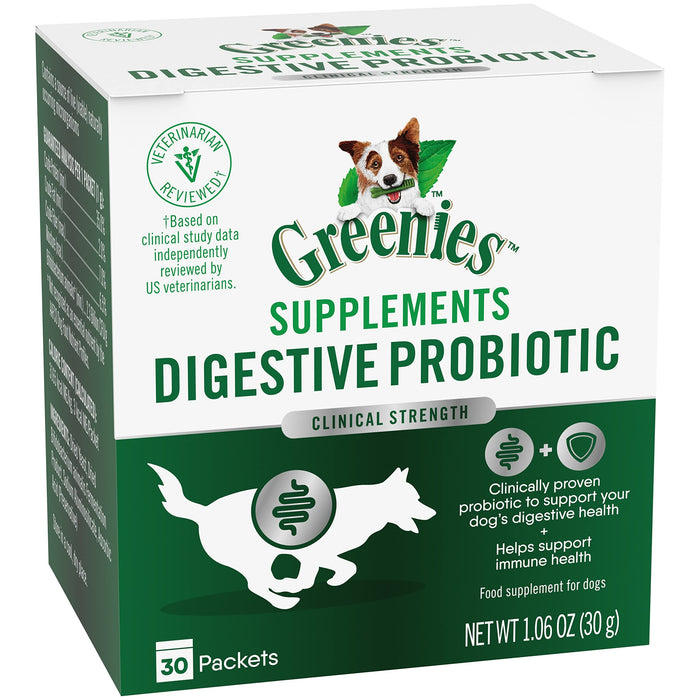 Greenies Digestive Probiotic Powder Dog Supplement - 3.17 Oz