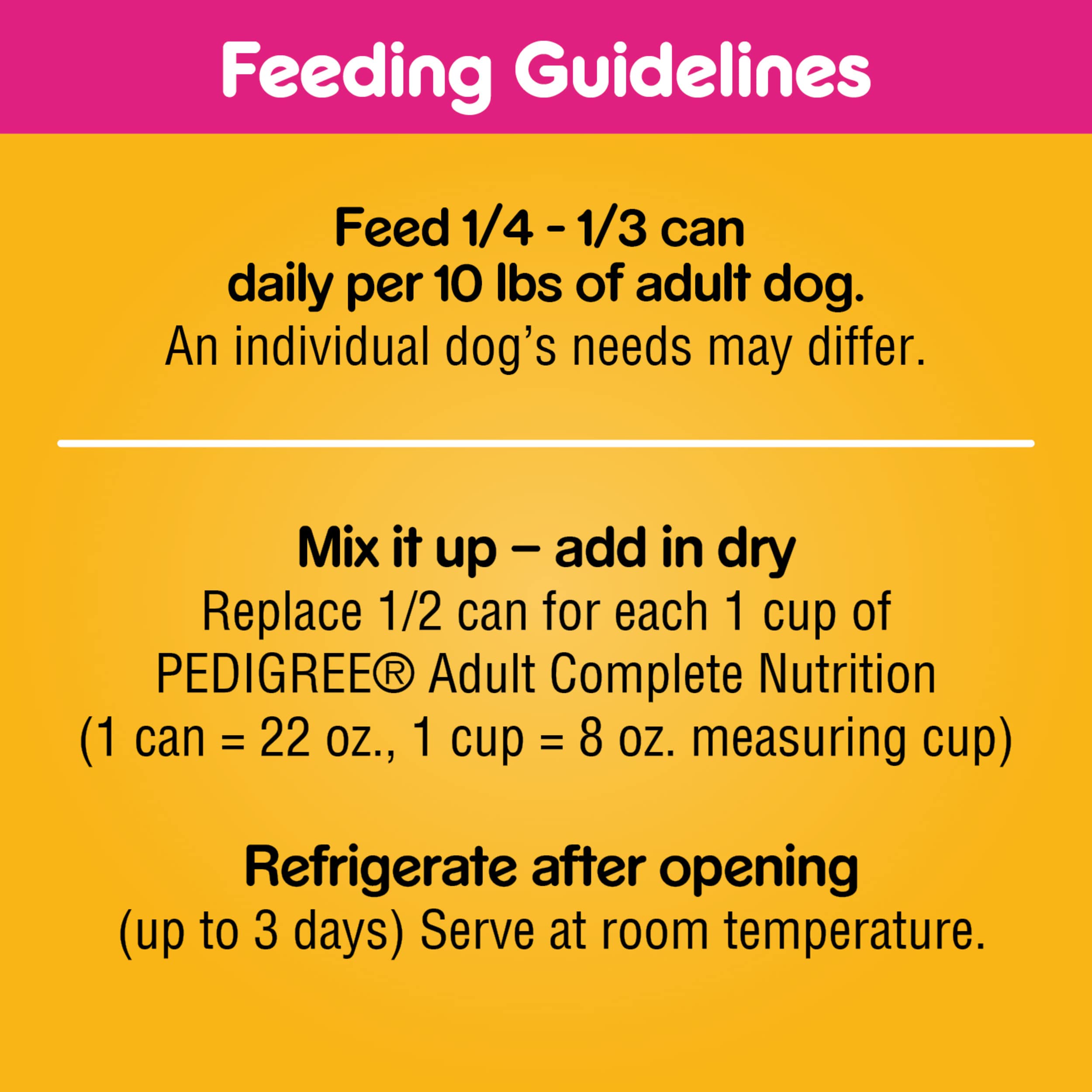 Pedigree Chopped Ground Dinner Beef Canned Dog Food - 22 Oz - Case of 12  