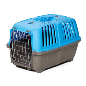 Midwest Spree Hard-Sided Travel Cat and Dog Kennel Carrier - Blue - 22" X 14" X 14" Inches