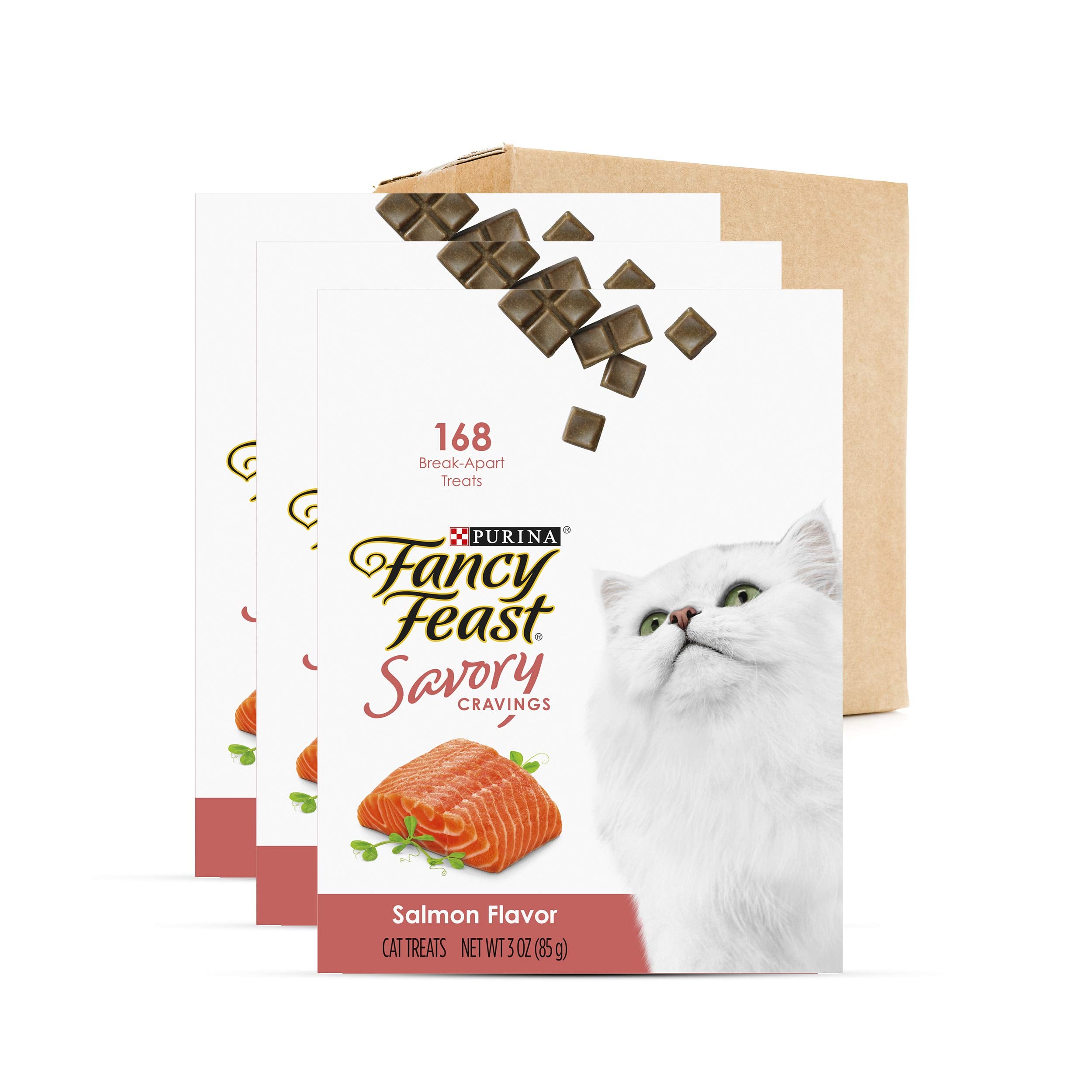 Purina Fancy Feast Savory Cravings Break-Apart Limited Ingredient Tuna Soft and Chewy Cat Treats - 1 Oz - Case of 20  