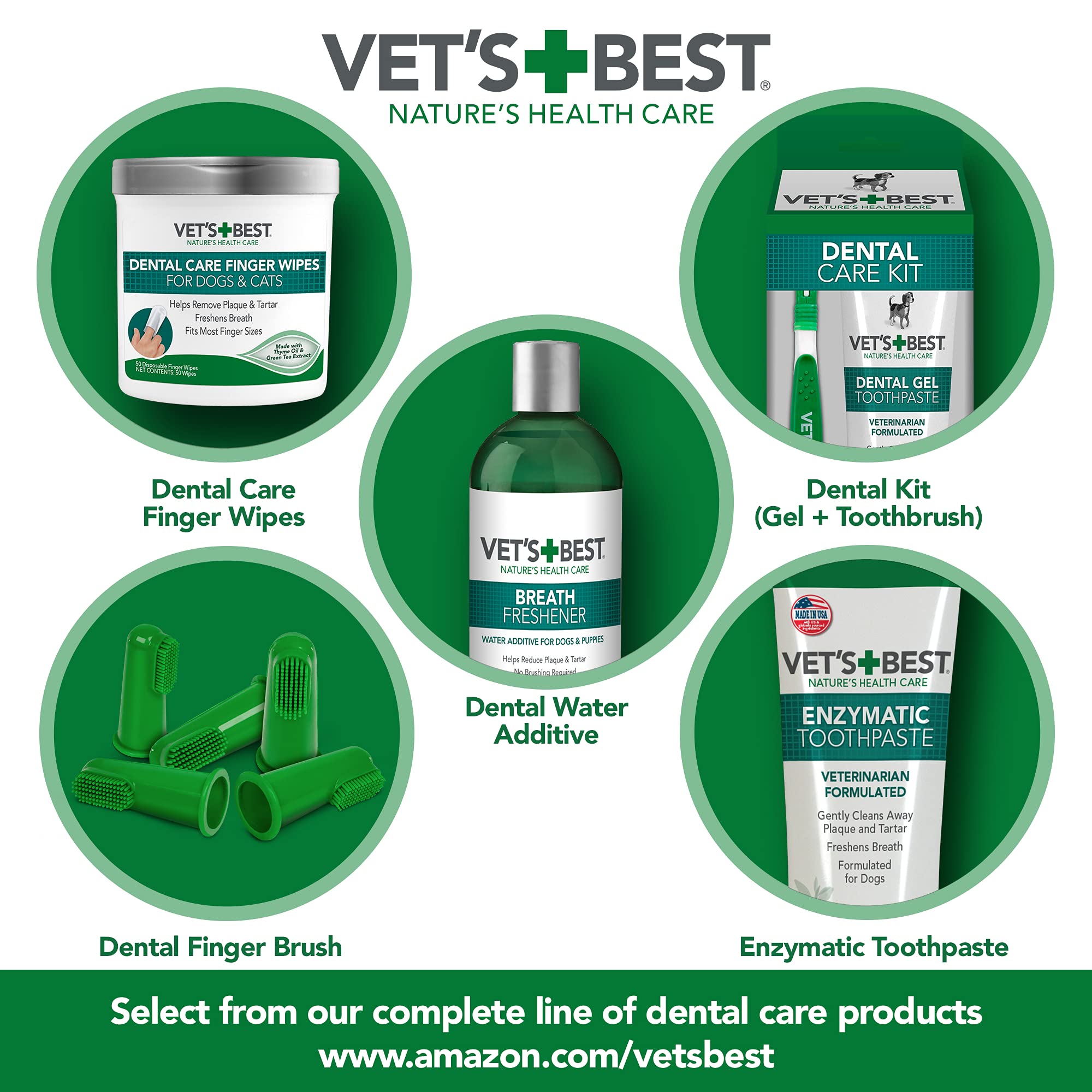 Vet's Best Breath Freshener Liquid Water Additive for Dogs and Puppies - 16 Oz  