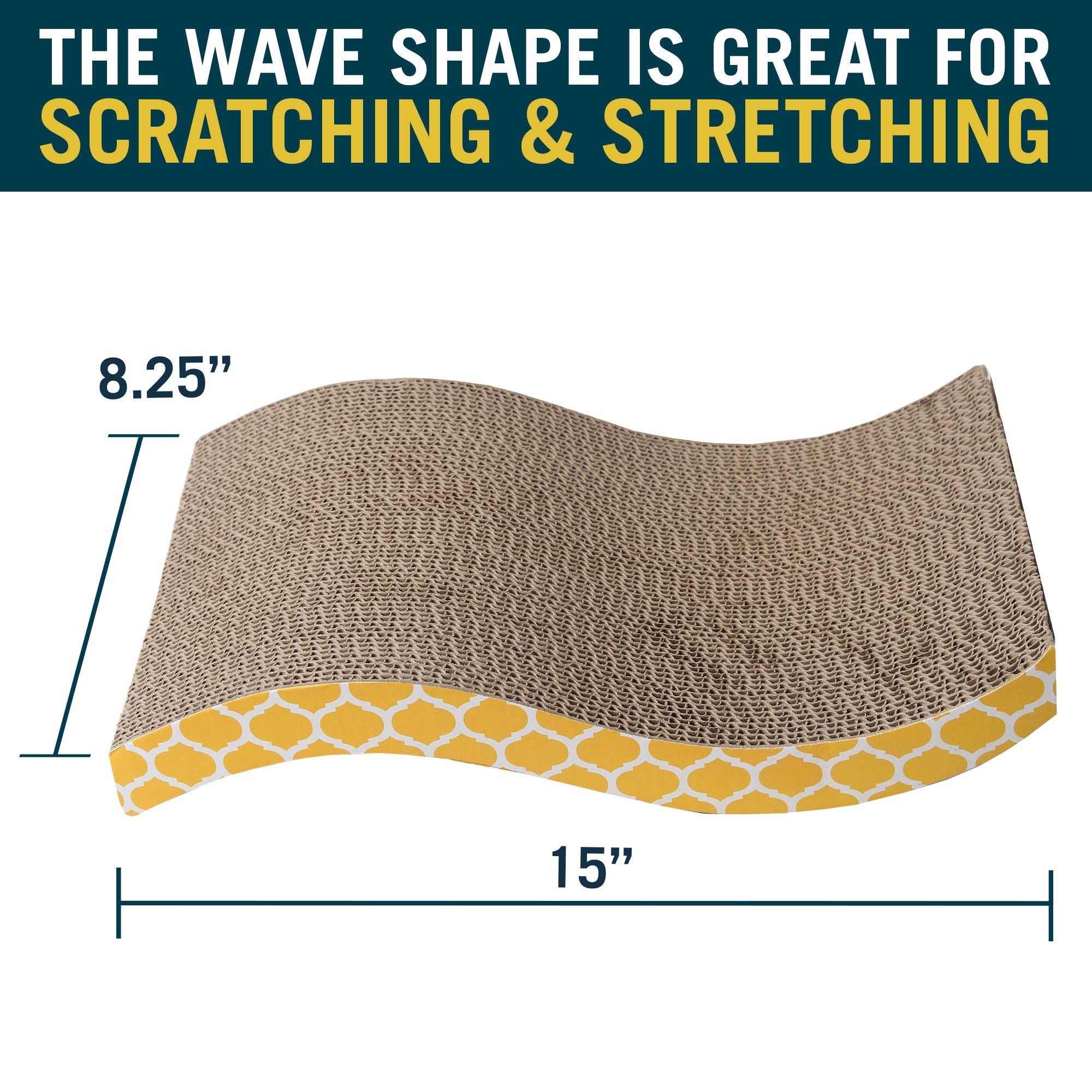 OurPets Cosmic S-Shaped The Wave Premium Cat Scratcher  