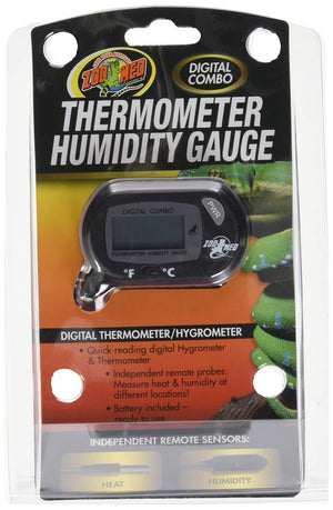 Zoo Med Laboratories Digital Reptile Terrarium Thermometer and Humidity Gauge