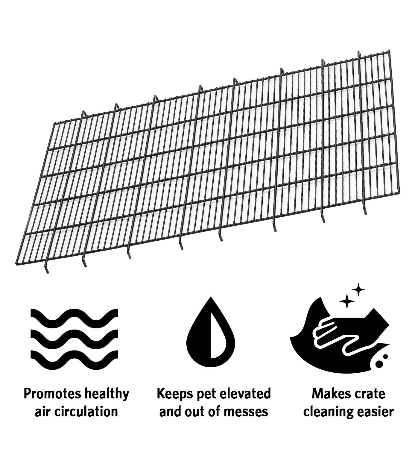 Midwest Folding Dog Crate Replacement Pan for Models 1536 1936 and 436 - L:36" X W: 22" Inches  