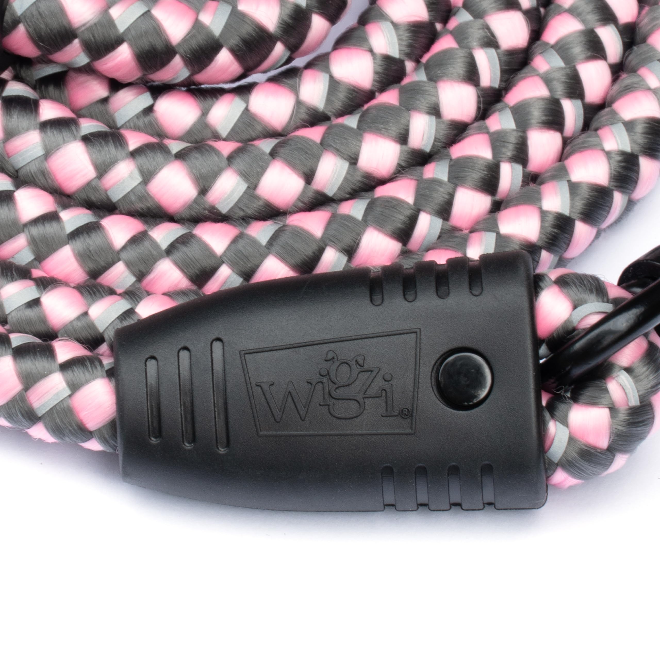 Wigzi Flex Walk Reflective Bungi Cable Dog Leash - Pink - 6 Feet  