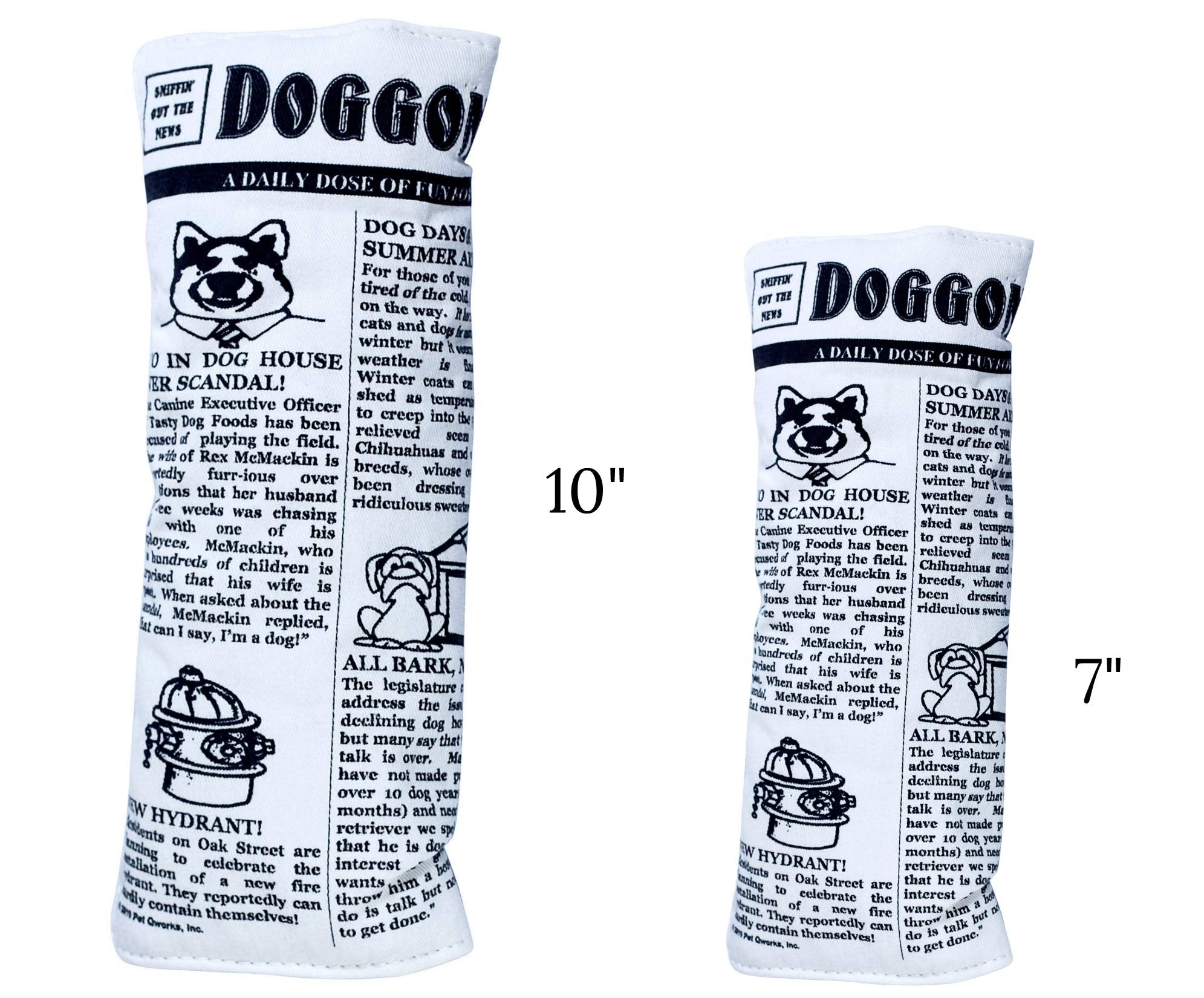 Pet Qwerks Krinkle Newspaper Dog Toy - Large  