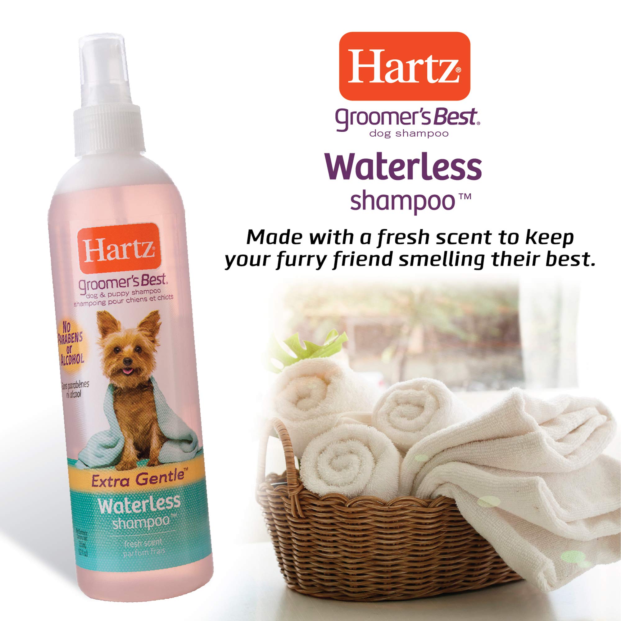 Hartz Mountain Groomer's Best Waterless Dog Shampoo - 12 Oz  