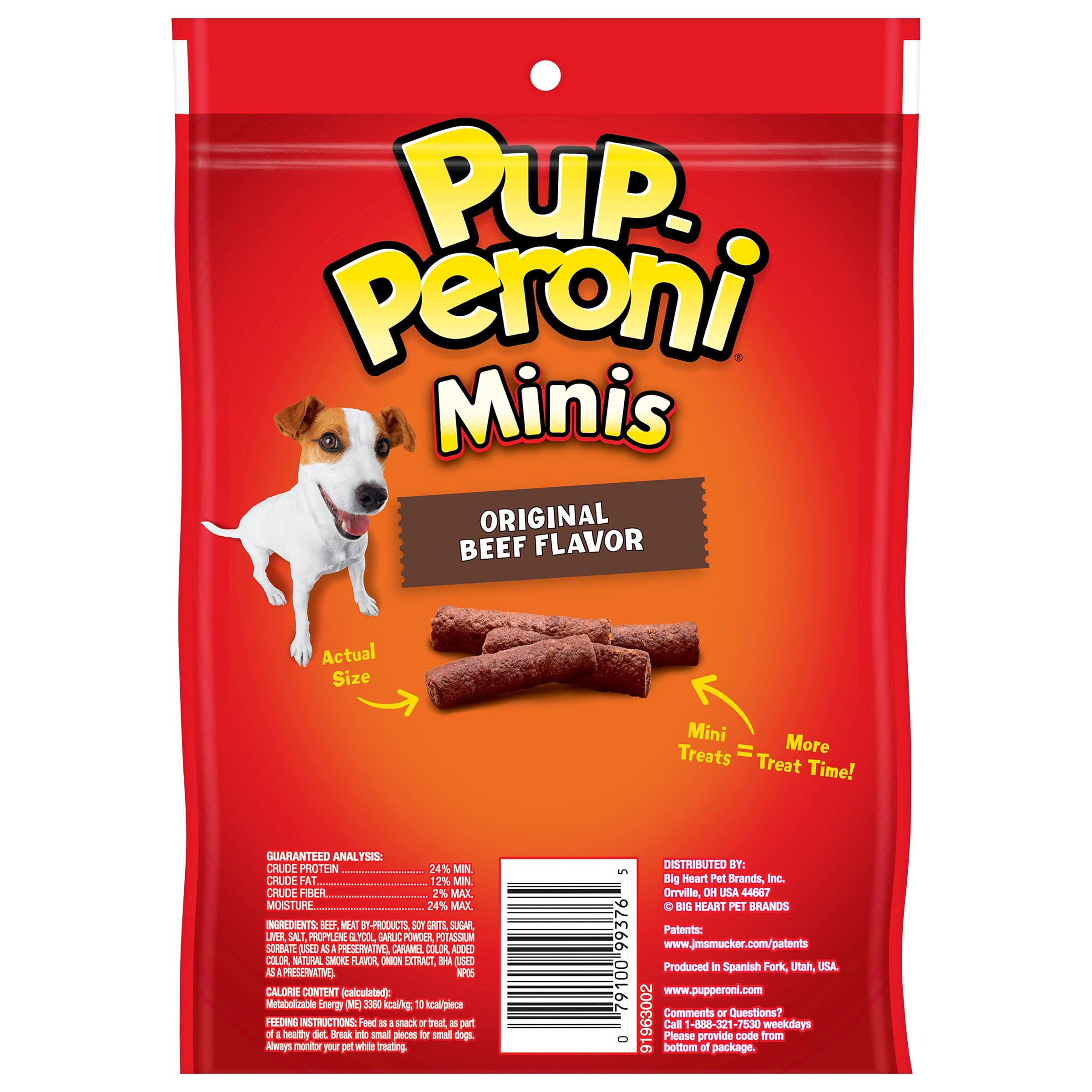 Pup-Peroni Real Sausage Flavored Soft and Chewy Dog Treats - 5.6 Oz - Case of 8  