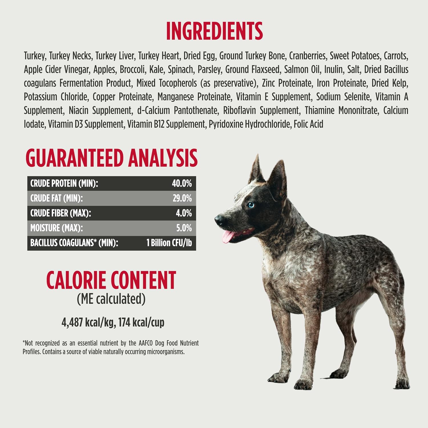 Nulo Grain-Free Freeze-Dried Raw Turkey with Cranberries Complete and Balanced Dry Dog Food