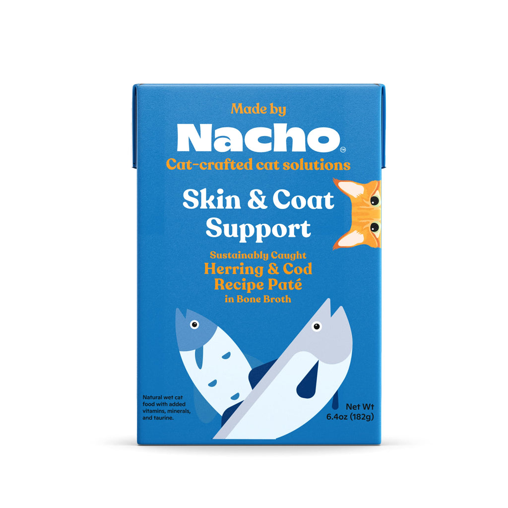 Made by Nacho Skin and Coat Herring and Cod Pate in Bone Broth Wet Cat Food - 6.4 Oz - ...