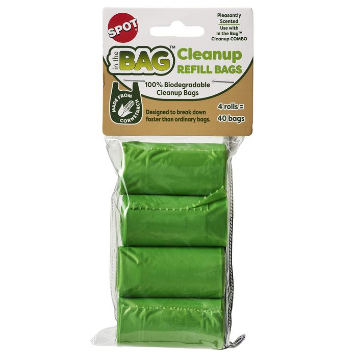 SPOT Iin The Bag Refill Pack of Dog Wastebags - 4 Pack or 60 Count