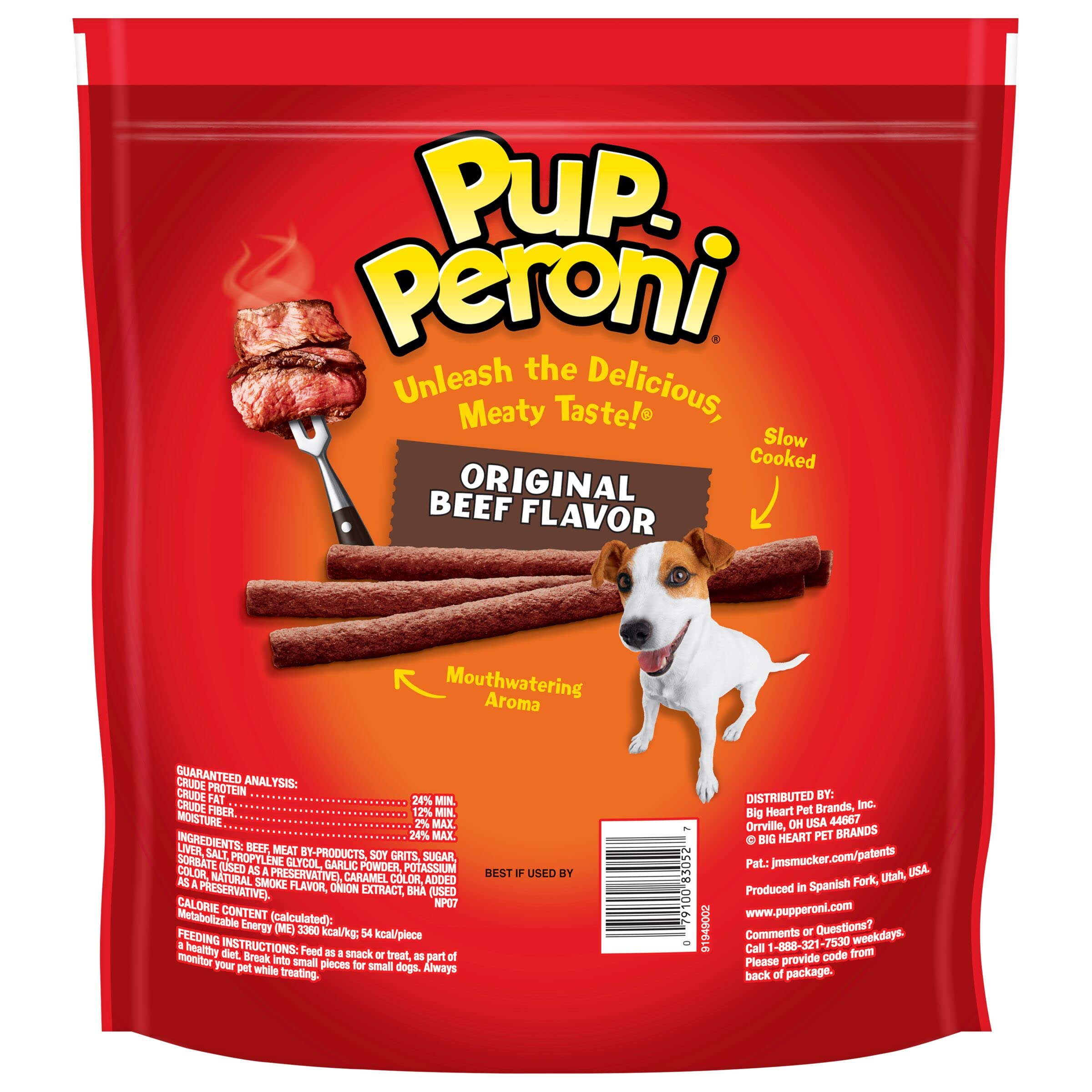 Pup-Peroni Beef Flavored Soft and Chewy Dog Training Treats - 5.6 Oz - Case of 8  